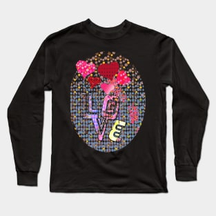 Valentine's Dots (Love) Long Sleeve T-Shirt